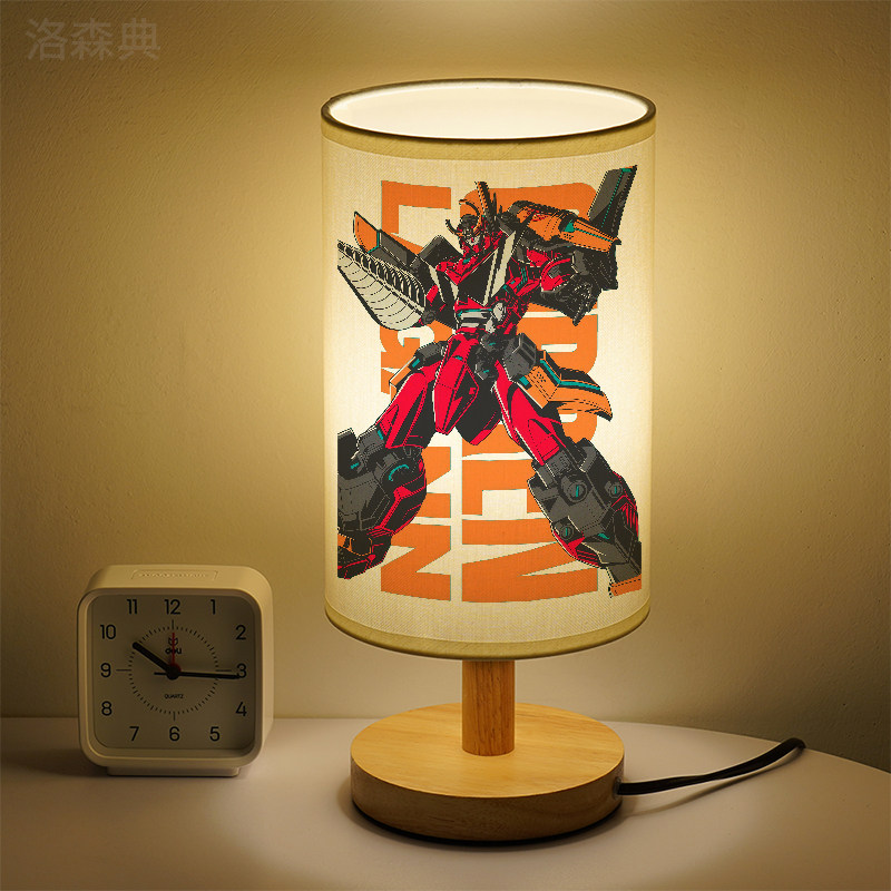 洛森典卧室动漫木三色变光小夜灯