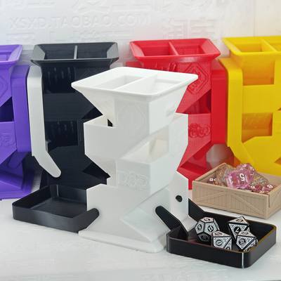 桌游折叠骰子塔 跑团dnd便携骰塔 股子塔 桌游升级配件Dice Tower