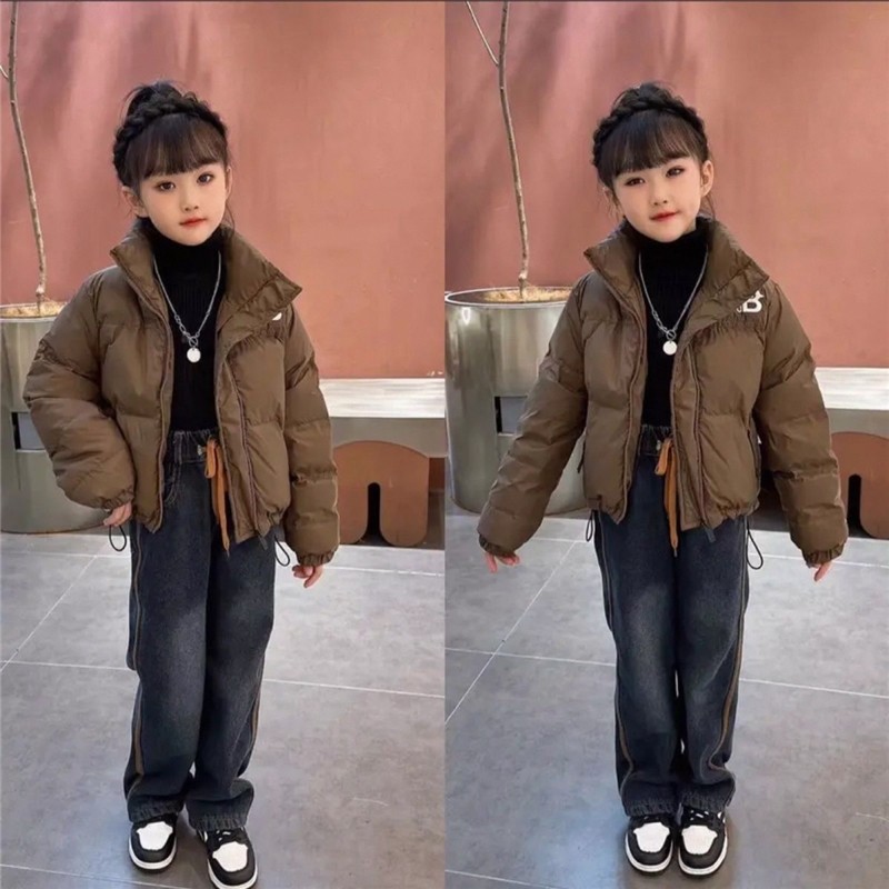 女童炸街冬季百搭羽绒服2025爆款休闲洋气上衣中大童网红潮流外套