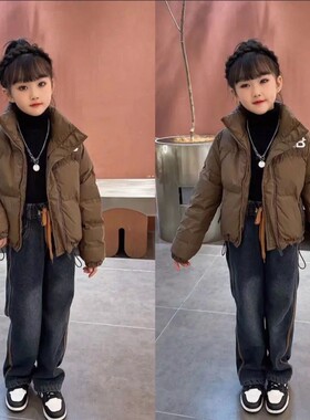 女童炸街冬季百搭羽绒服2026爆款休闲洋气上衣中大童网红潮流外套