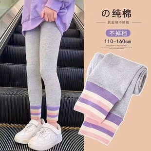 女童打底裤秋冬薄款儿童裤子高弹力秋天衣服女孩长裤子中大童外穿
