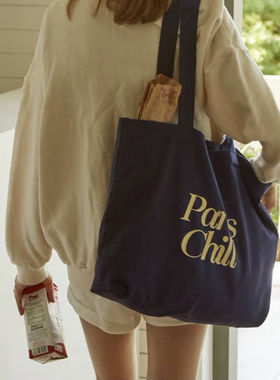 现货 韩免hotel827小众法式水洗棉单肩包 Paris系列 详情页均实拍