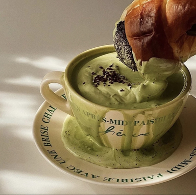 现货不退换 韩免hotel827陶瓷咖啡杯餐盘 lazy vibes 免税原包装