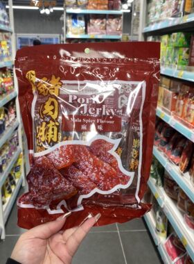 香港代购 珍殿猪肉脯黑椒味麻辣味果汁味猪肉干独立包装200g
