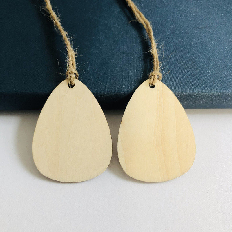 【50片】小木牌定做刻字logo二维码小吊牌 木铭牌 标签牌 名字牌