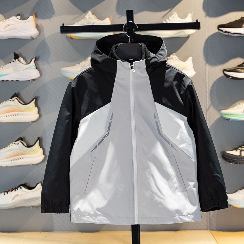 李宁儿童三合一运动风衣2025新款男大童加绒防泼水外套YWBV095,运动服/休闲服装,运动风衣,淘宝优惠券,粉丝福利购,淘宝优惠卷