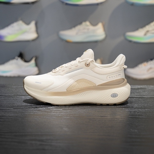 李宁SOFT PLUS 2休闲鞋女鞋2025新款缓震防泼水潮流运动鞋AGLV084