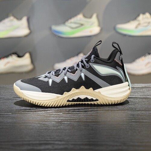 李宁篮球鞋2025新款反伍暴风 SE男子轻量高回弹篮球外场鞋ABFV033