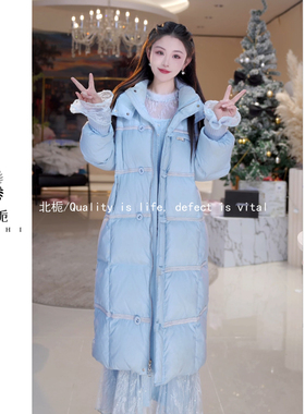 【爱丽丝】休闲百搭带帽羽绒服短款813519+长款813605