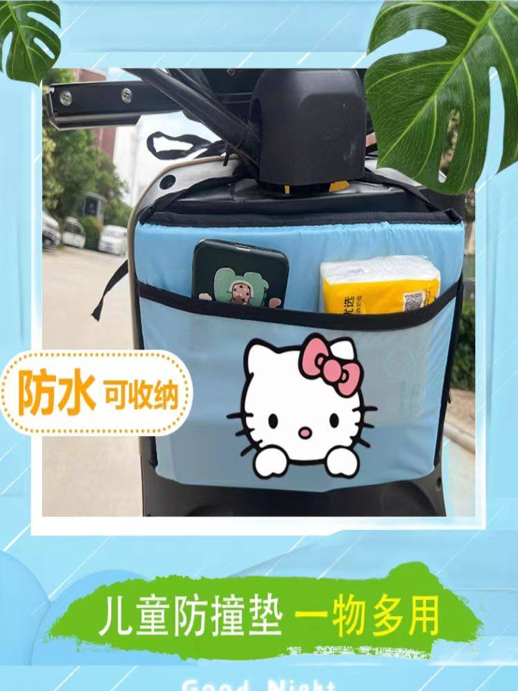 电动车儿童防撞垫摩托车踏板车宝宝婴儿前置防碰头枕加厚防水防震