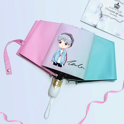 偶像练习生林彦俊应援黑胶自动伞