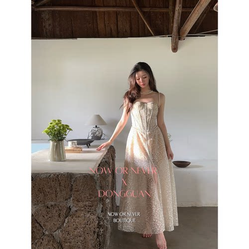 Lobbster/Montsand 24春夏新款 MinaDress蕾丝裸色 品牌授权