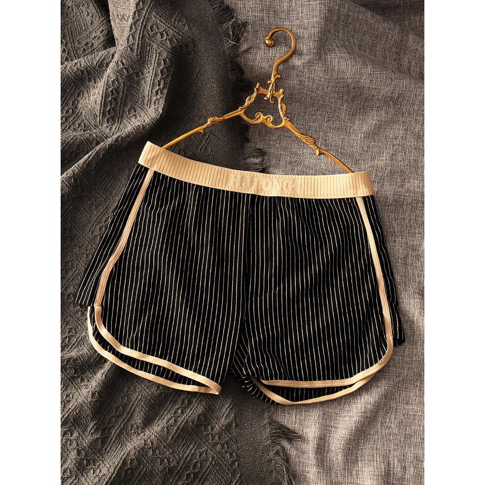 宽松纯棉男士裤男生休闲居家运动平角裤男式青年透气四角睡裤