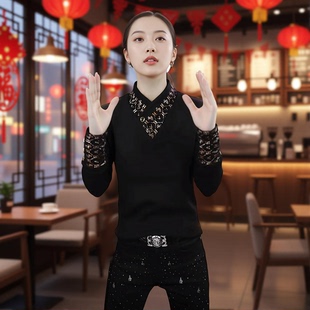 【战马围巾领】冬季潮流时尚个性百搭男士加绒修身打底衫长袖卫衣