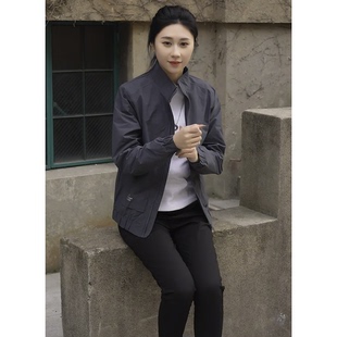 2025春装新款男士春秋季立领夹克简约潮流外套上衣休闲韩版时尚