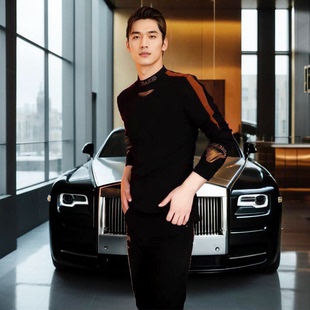 《锋翼型男》中秋新款加绒卫衣时尚男士长袖修身帅气休闲商务套头
