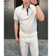 新款 休闲短袖 纯色贴标短袖 男士 T恤 t恤高档商务休闲Polo衫 2025夏季