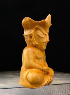 绿檀木雕奥特曼迪迦玩具手把件赛罗摆件手办装饰品男孩的生日礼物
