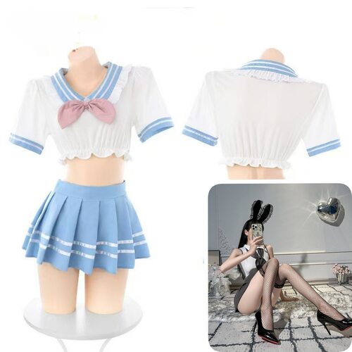 曼尼芳情调趣味内衣禁欲系女性感jk制服套装刺激勾魂衣服女睡衣