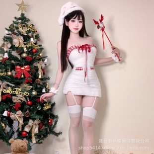 曼尼芳泽佑圣诞服装女连衣裙包臀裙甜辣妹兔女郎制服新年战袍套装