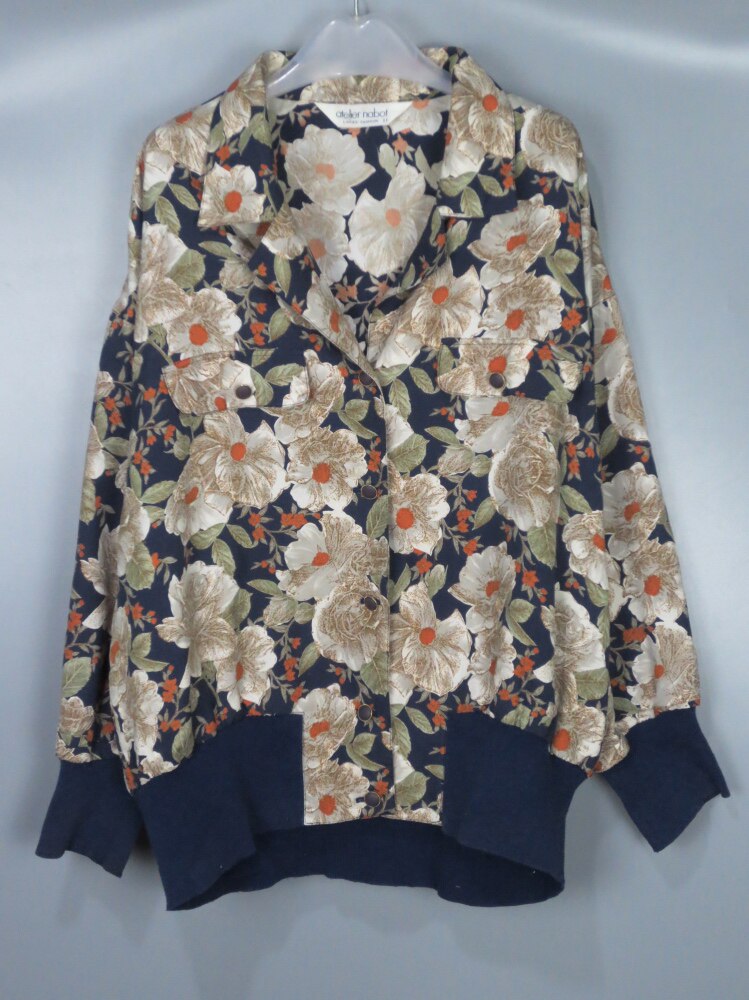 vintage古着花卉女款西装领夹克