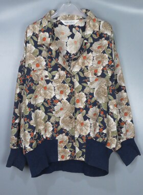 vintage古着花卉女款西装领夹克