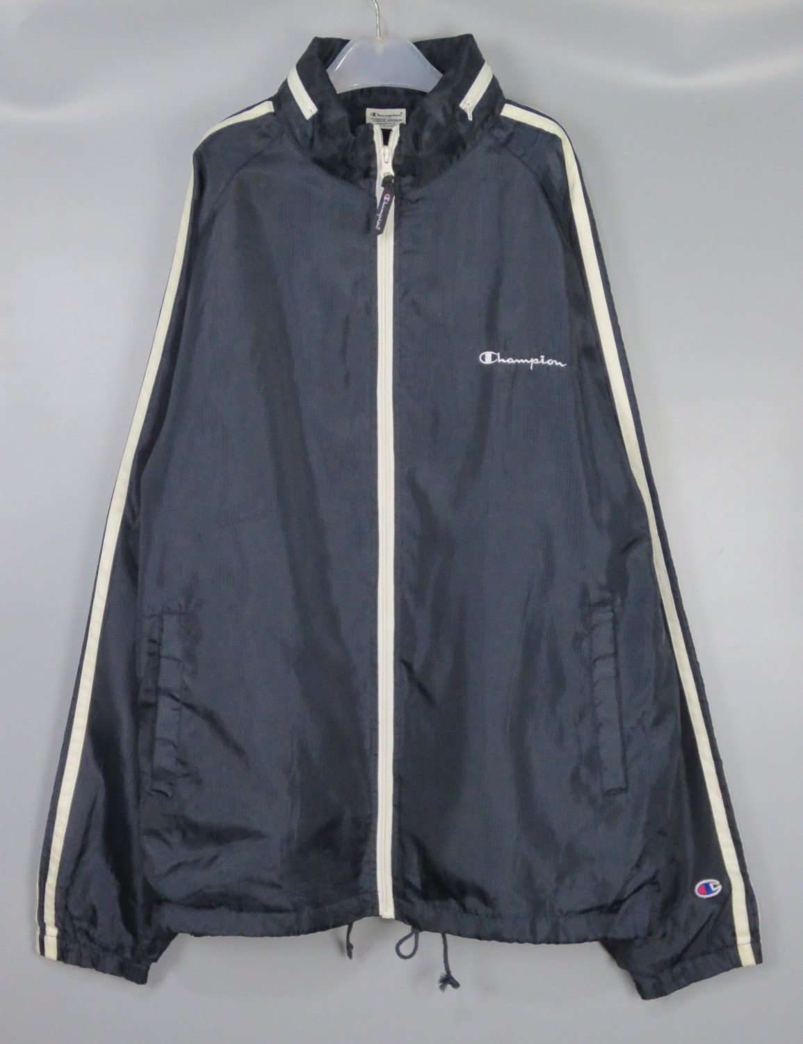 vintage 古着正品champon潮牌中古90年代藏青色教练服夹克外套