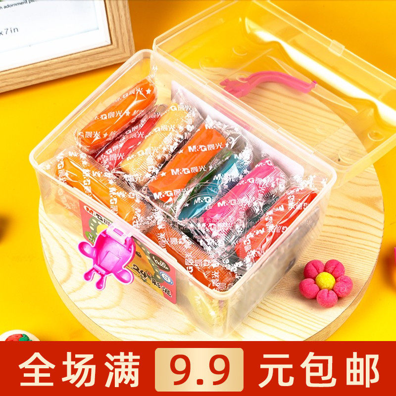 晨光文具卡通彩泥儿童手工diy材料益智24色橡皮泥套装 ake04066