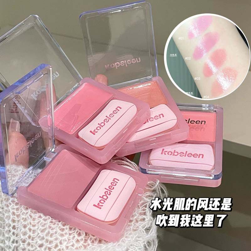 莉选kobeleen灵动腮红膏多用膏高光腮红元气水光自然提亮腮红
