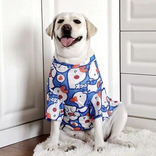 大狗狗衣服拉布拉多金毛阿拉斯加边牧柴犬中型犬大型犬春夏宠物衣