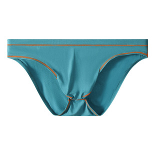 舒适透气内裤 囊袋三角纯色青年中腰修身 时尚 男士