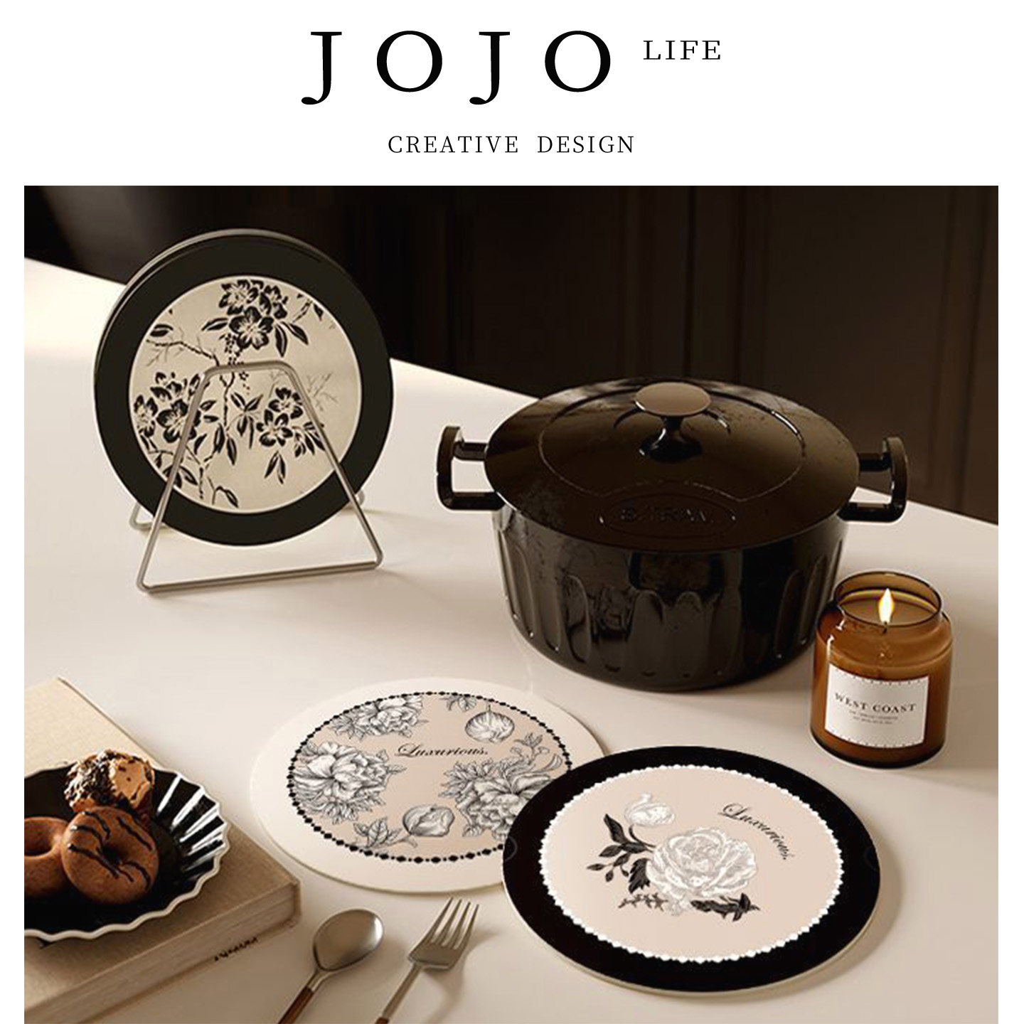 JOJO'SLIFEPD吸水隔热垫餐桌垫