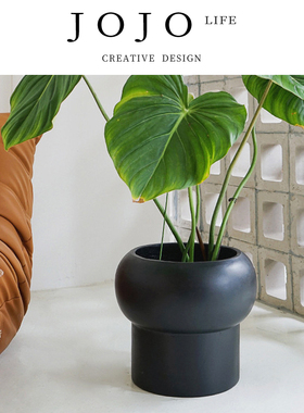 JOJO'S L. PD.Melt.透气套盆大口径黑色白色家居装饰花盆 | 融掉