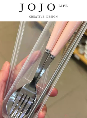 JOJO'S L. PD.decide.筷套装高颜值勺子日式儿童不锈钢叉 | 决俯