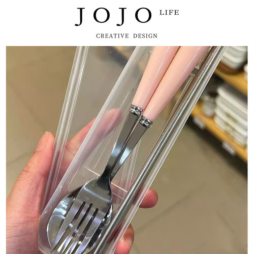 JOJO'SLIFEPD筷套装不锈钢餐具