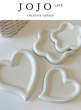 JOJO'S L. PD.worker.创意爱心嘟嘟ins风白色盘高颜值简约 | 董工