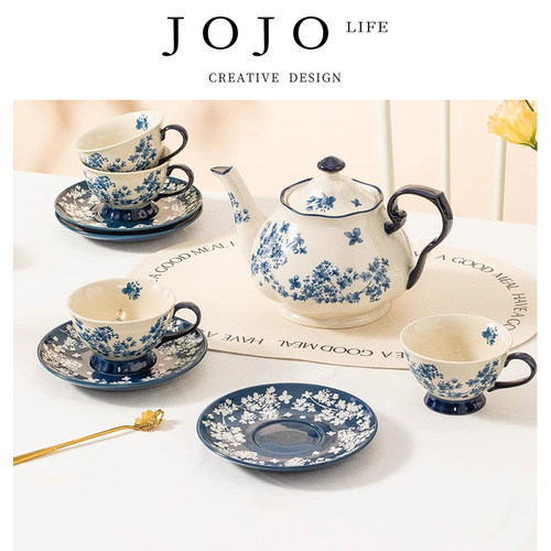 JOJO'SLIFEPD青花瓷国风咖啡杯
