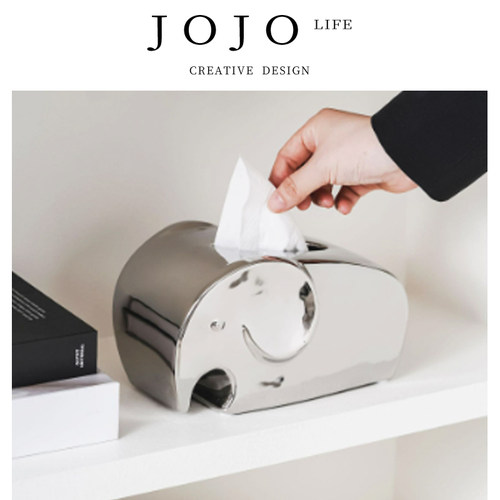 JOJO'SLIFEPD简约陶瓷纸巾盒