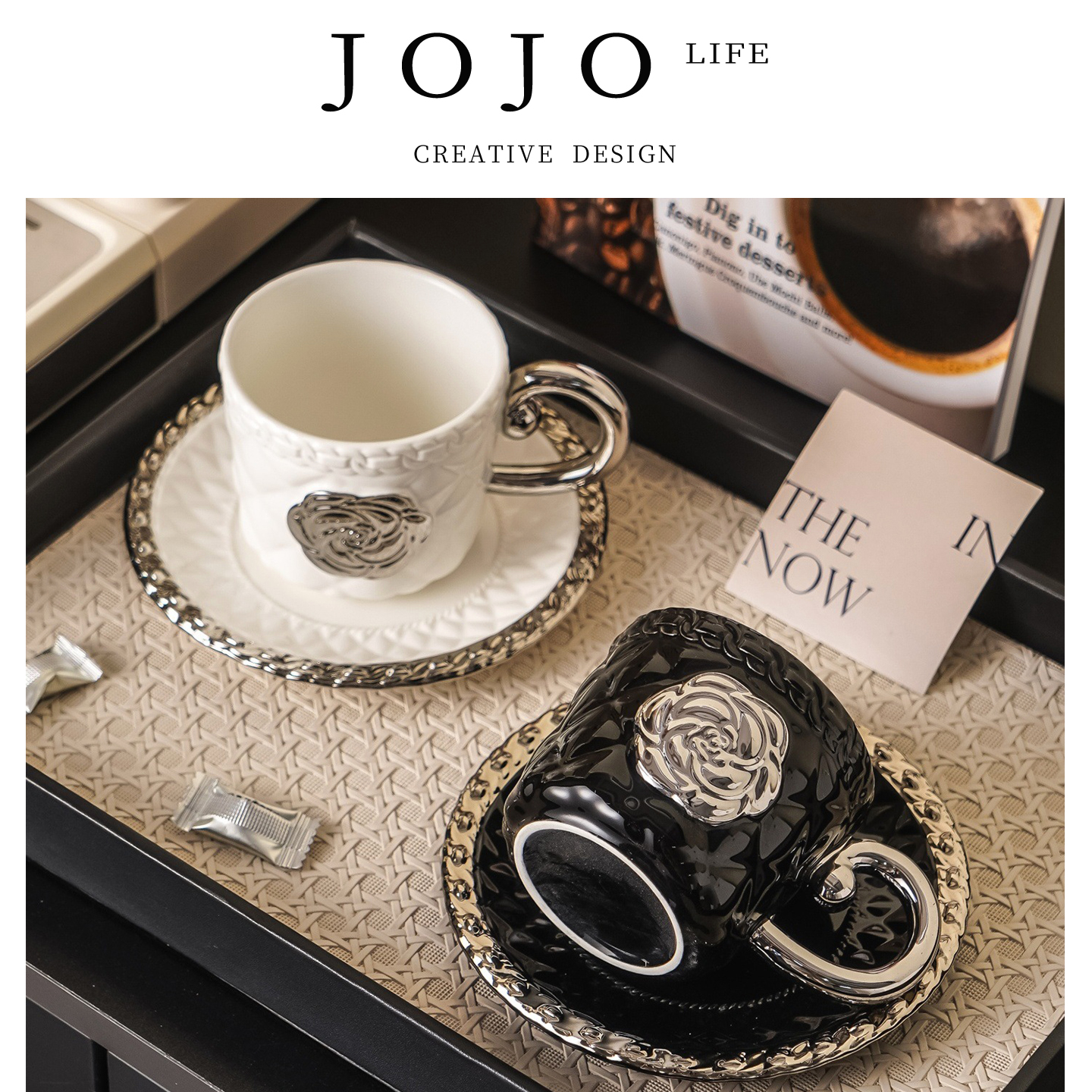 JOJO'SLIFEPD小香风山茶花杯碟