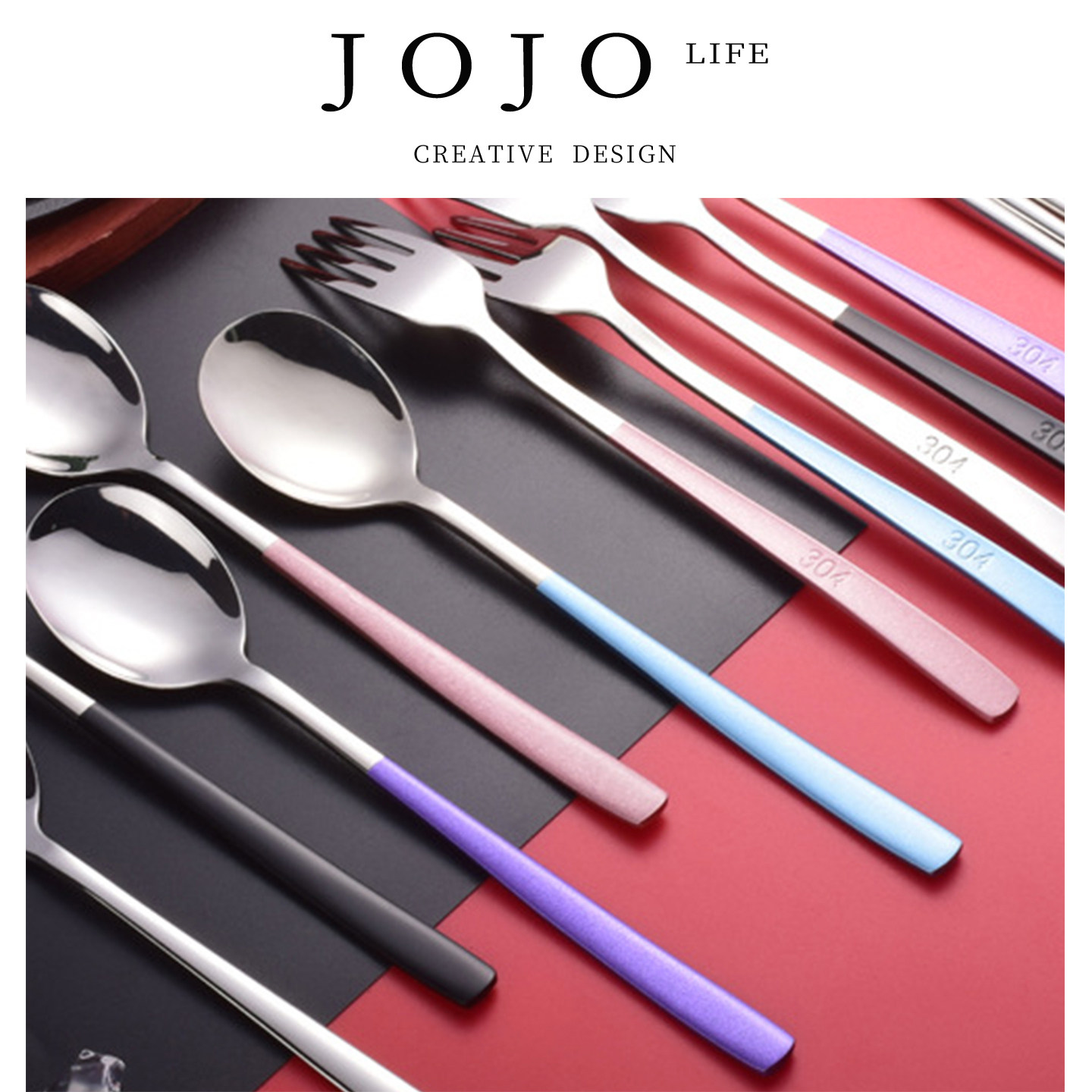 JOJO'SLIFEPD筷套装学生便携叉