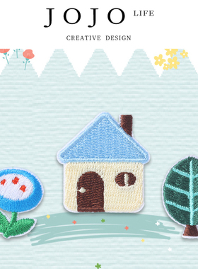 JOJO'S L. PD.height.刺绣贴春天花朵布贴治愈遮盖补丁贴 | 墩高