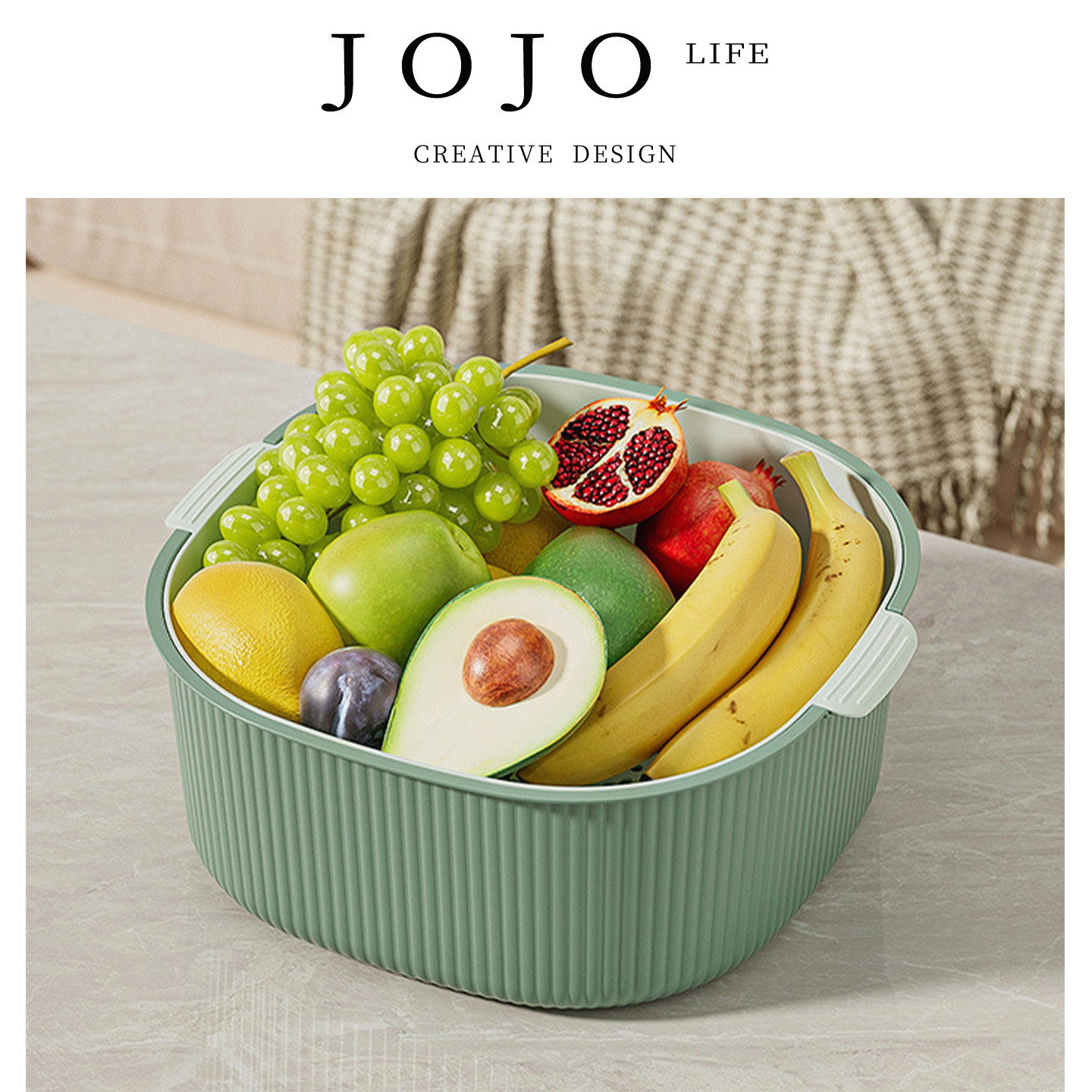 JOJO'SLIFEPD多功能加厚沥水篮