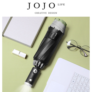 JOJO PD.throat.伞三全自动反向包边反光LED商务广告 嗓干