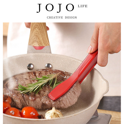 食品夹厚皮橙硅胶面包夹烤肉夹