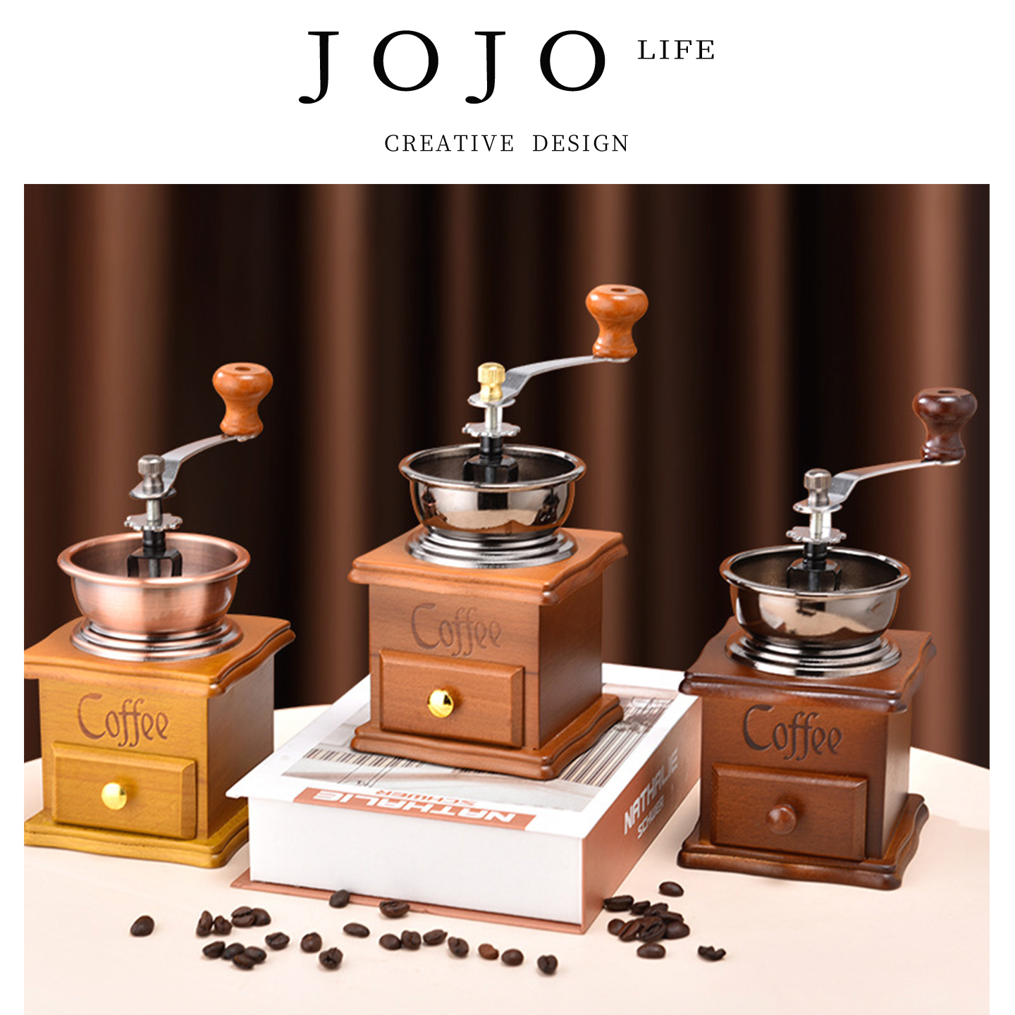 JOJO'SLIFEPD磨豆机手摇咖啡机