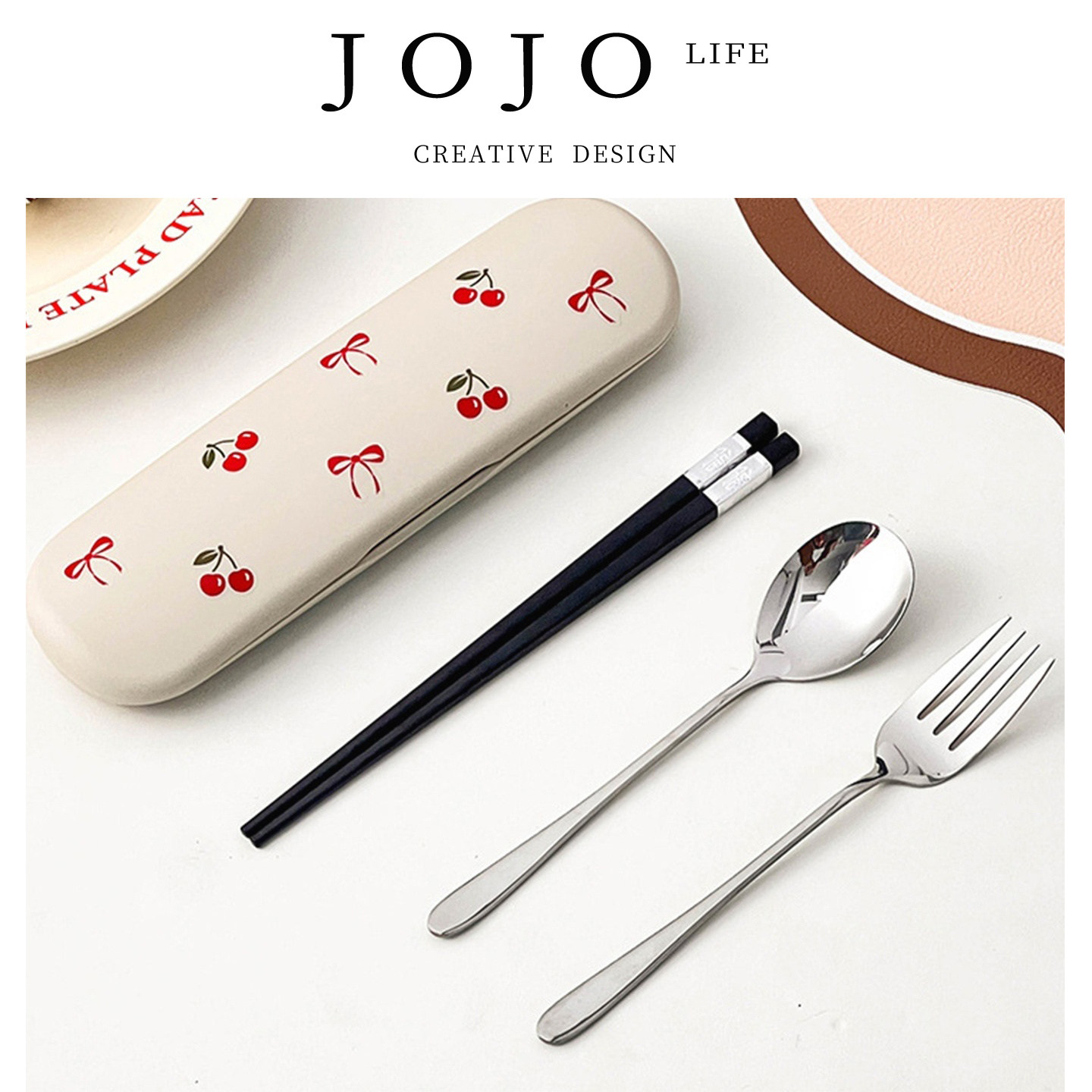 JOJO'SLIFEPD筷套装便携不锈钢
