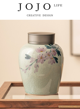 JOJO'S L. PD.miscellaneous.茶叶罐冰片釉纯手绘陶瓷便携 | 学杂