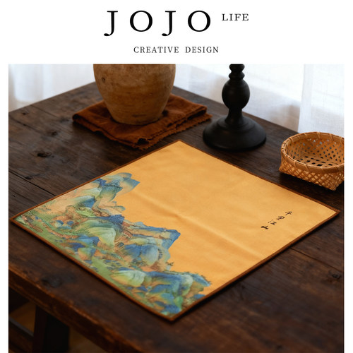 JOJO'S L. PD·Arts·茶具吸水加厚禅意功夫茶巾抹布垫 | 彩艺