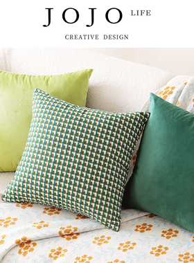 JOJO'S L. PD.Jue.绿色抱枕套北欧轻奢高级感复古沙发客厅 | 王爵