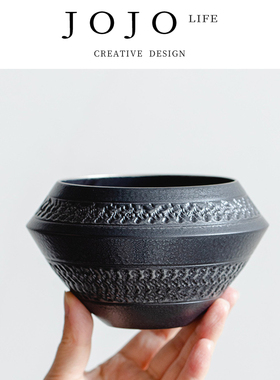 JOJO'S L. PD.culus.复古小号杯洗家用桌面茶渣缸茶水盂茶洗|躯石